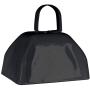 Metal Cowbells with Handles 3 inch Novelty Noise Maker - 12 Pack (Black)
