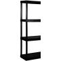 Gracious Living 4 Medium Duty Shelf Unit, 32''X14''X54.5'', Black