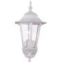 YaoKuem Outdoor Wall Lantern, Wall Sconce as Porch Lighting Fixture, E26 Base 60W Max, Metal Housing Plus Glass, Wet Location Rated, Bulbs not Included (White)