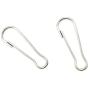 LASSUM 100 PCS Metal Snap Spring Clips Hooks 22 mm Purse Pulis Snap Clip Hobby ID Card Key Chain Parts