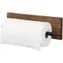 MyGift Industrial Pipe & Brown Wood Wall Mounted Paper Towel Holder MyGift Industrial Pipe & Brown Wood Wall Mounted Paper Towel Holder
