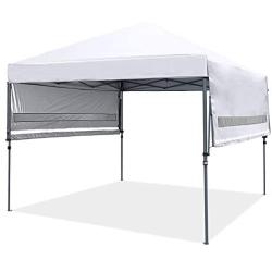 MASTERCANOPY 10x10 Pop-up Canopy Tent with Double Awnings White