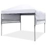 MASTERCANOPY 10x10 Pop-up Canopy Tent with Double Awnings White MASTERCANOPY 10x10 Pop-up Canopy Tent with Double Awnings White