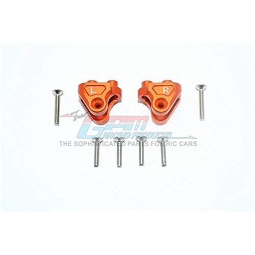 GPM Losi 1:10 Baja Rey / Rock Rey Upgrade Parts Aluminum Rear Upper Axle Mount Set for Suspension Links - 1Pr Set Orange