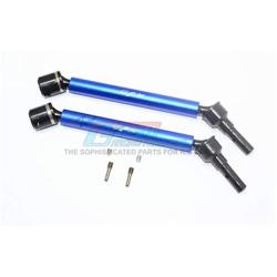 GPM for Traxxas E-Revo 2.0 VXL Brushless (86086-4) Upgrade Parts Aluminum Body & Steel Joint Adjustable Front / Rear CVD Shaft - 1Pr Set Blue