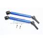 GPM for Traxxas E-Revo 2.0 VXL Brushless (86086-4) Upgrade Parts Aluminum Body & Steel Joint Adjustable Front / Rear CVD Shaft - 1Pr Set Blue