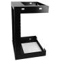 Raising Electronics 15U Wall Mount Open Frame 19 Inch Server Equipment Rack Threaded 15 Inch Depth Black (15U)