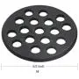 Dracarys Round cast Iron Bottom fire Grate for Big Green Egg, BBQ high Heat Charcoal Plate fit for Medium Big Green Egg fire Grate Grill Charcoal Replacement Parts Green Egg Accessories-6.5inch MFGC Dracarys Round cast Iron Bottom fire Grate for Big Green Egg, BBQ high Heat Charcoal Plate fit for Medium Big Green Egg fire Grate Grill Charcoal Replacement Parts Green Egg Accessories-6.5inch MFGC