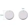 Kissitty 100-Piece 5/9'' Diameter (15mm) Blank Stainless Steel Stamping Tag Charms Smooth Polished Flat Round Disc Pendants 18 Gauge Thick Kissitty 100-Piece 5/9'' Diameter (15mm) Blank Stainless Steel Stamping Tag Charms Smooth Polished Flat Round Disc Pendants 18 Gauge Thick