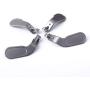 TOMSIN 4 pcs Interchangeable Paddles, Metal Stainless Steel Replacement Parts for Xbox One Elite Controller (Model 1698)