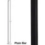 1/2'' Stair Railing Iron Balusters (15-Pack) Plain BAR Stair Parts Modern Hollow (Real Satin Black not Matte) Metal Spindles - 1/2'' x 44'' Tall