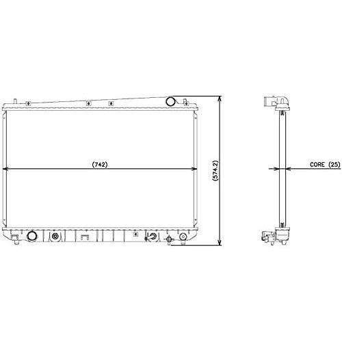 Denso 221-3101 Radiator