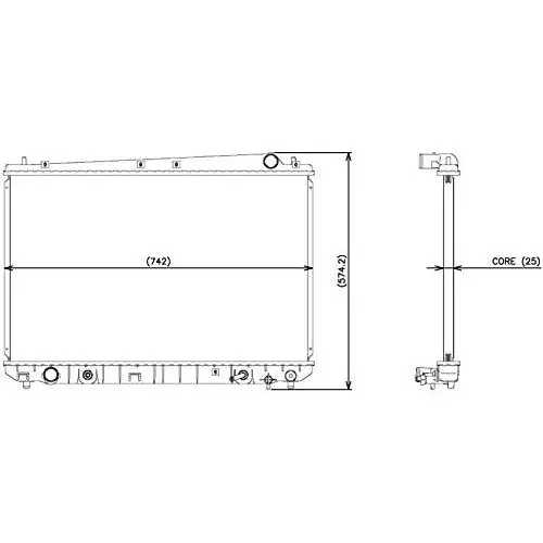 Denso 221-3101 Radiator Denso 221-3101 Radiator