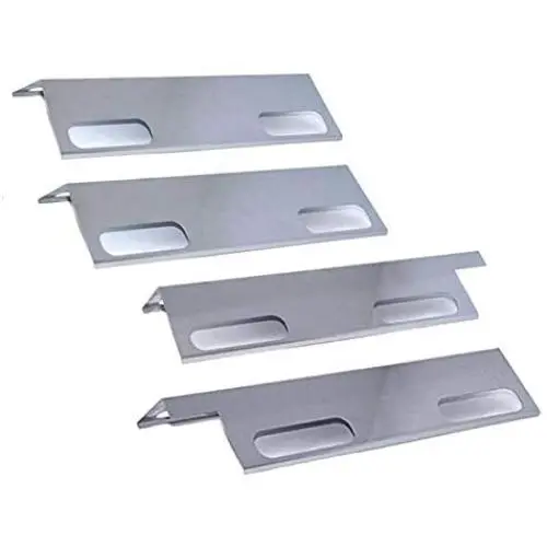BBQration SS9935A 4-Pack 15 3/8 x 6 inches Stainless Steel Ducane Affinity Flavorizer Heat Shield Replacement for 3073101, 3000, 3100, 3200, 3300, 3400, 4100, 4200, 4400, 30501013,DUCHP3