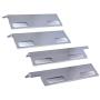 BBQration SS9935A 4-Pack 15 3/8 x 6 inches Stainless Steel Ducane Affinity Flavorizer Heat Shield Replacement for 3073101, 3000, 3100, 3200, 3300, 3400, 4100, 4200, 4400, 30501013,DUCHP3