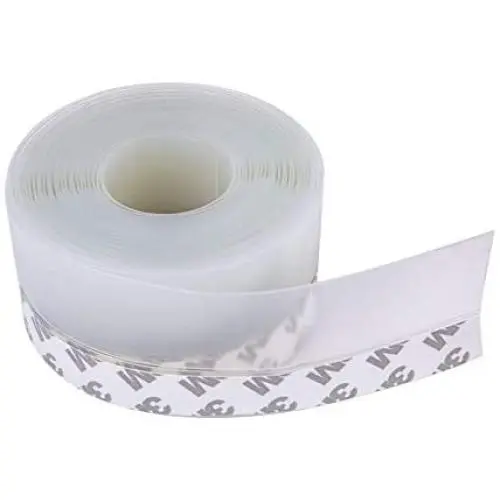 Silicone Seal Strip,Weather Stripping for Door or Window,Weatherproof Soundproof Self Adhesive Door Strip Bottom,Insect Proof Silicone Sealing Sticker for Gap of House or Shower Door(16.4Feet X 45MM) Silicone Seal Strip,Weather Stripping for Door or Window,Weatherproof Soundproof Self Adhesive Door Strip Bottom,Insect Proof Silicone Sealing Sticker for Gap of House or Shower Door(16.4Feet X 45MM)