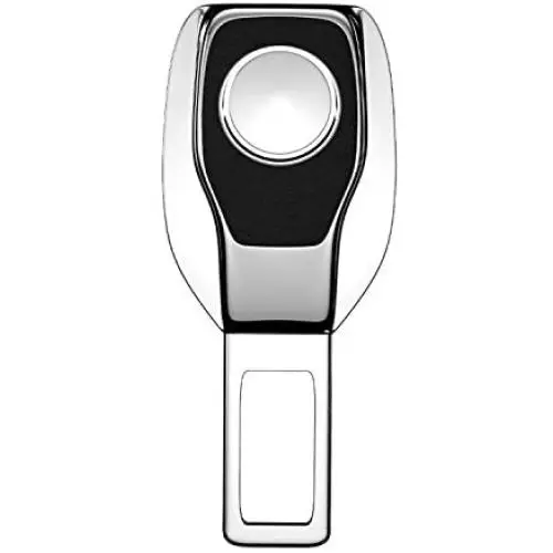 Seat Belt Extender, Metal Eat Belt Extender Suitable for Most Models, with Car Logo Plating Mirror Seat Belt Buckle (Buick)