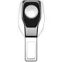 Seat Belt Extender, Metal Eat Belt Extender Suitable for Most Models, with Car Logo Plating Mirror Seat Belt Buckle (Buick)