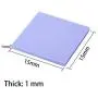 50 Pcs 15x15x1mm Soft Silicone Thermal Conductive Pads Heatsink IC Chipset Northbridge for CPU GPU LED Heatsink 50 Pcs 15x15x1mm Soft Silicone Thermal Conductive Pads Heatsink IC Chipset Northbridge for CPU GPU LED Heatsink