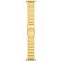 LDFAS Compatible for Apple Watch Band 44mm 42mm, Sport Stainless Steel Metal Strap with Safety Buckle for iWatch Bands Compatible for Apple Watch SE, Apple Watch Series 6/5/4/3 Smartwatch, Gold
