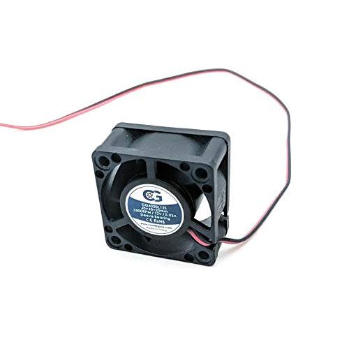 Coolerguys 12v Ultra Quiet Fan for Pi Devices, 3D Printers, and Microelectronics (40x20mm)