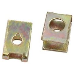 uxcell 20 Pcs 5mm Hole Spring Metal Auto Car Door Pannel Spire Screw U-Type Trim Clips