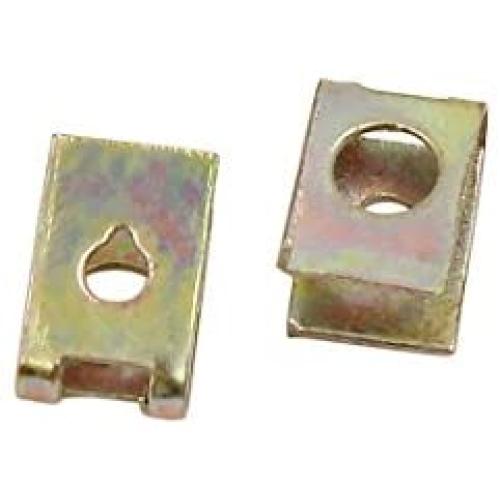 uxcell 20 Pcs 5mm Hole Spring Metal Auto Car Door Pannel Spire Screw U-Type Trim Clips