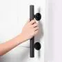 SMARTSTANDARD 12 Inch Sliding Barn Door Handle, Pull and Flush Hardware Set, Black Powder Coated Finish, Large Rustic Two-Side Design SMARTSTANDARD 12 Inch Sliding Barn Door Handle, Pull and Flush Hardware Set, Black Powder Coated Finish, Large Rustic Two-Side Design