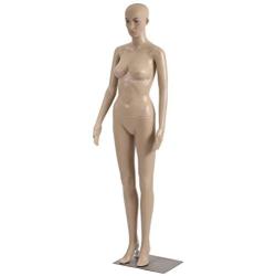 Female Mannequin Torso Dress Form Mannequin Body 69 Inches Adjustable Mannequin Dress Model Full Body Plastic Detachable Mannequin Stand Realistic Display Mannequin Head Metal Base