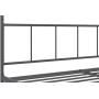 Novogratz Marion Canopy Bed, King, Dark Gray