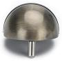 Gizhome 2 Pieces Round Door Stop, Heavy Duty Simple Doorstop Floor Mount, Solid Metal 304 Stainless Steel with Rubber Pad Cylindrical Ground Screw for Home Office Hotel Workstation, Antique Brass