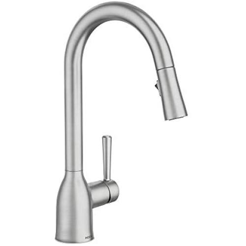 Moen 87233SRS Adler One-Handle High Arc Pulldown Kitchen Faucet with Power Clean, Spot Resist Stainless Moen 87233SRS Adler One-Handle High Arc Pulldown Kitchen Faucet with Power Clean, Spot Resist Stainless