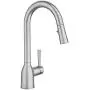 Moen 87233SRS Adler One-Handle High Arc Pulldown Kitchen Faucet with Power Clean, Spot Resist Stainless
