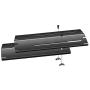 Gloryshine Heavy Duty Adjustable Porcelain Steel Heat Plate Shield, Heat Tent, Flavorizer Bar, Burner Cover, Flame Tamer for Gas Grill, Extends from 11.75'' up to 21'' L (3-Pack)