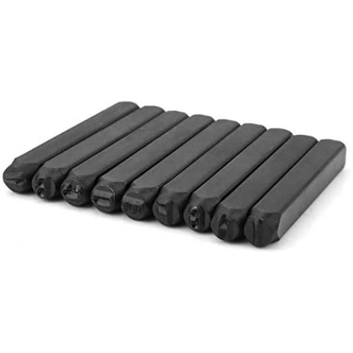 Number and Letter Stamp Set, 36 Piece 1/4 inch Letter Punch Kit Steel Metal Easy to Use Stamp Punch Tool with A Durable Storage Box for Imprinting Metal Wood Plastic and Leather