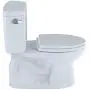 TOTO CST744SL#01 Drake 2-Piece Ada Toilet with Elongated Bowl, Cotton White TOTO CST744SL#01 Drake 2-Piece Ada Toilet with Elongated Bowl, Cotton White
