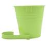 Flower Pots,10 Pcs Metal Iron Hanging Flower Plant Pots Balcony Garden Plant Planter Baskets Fence Bucket Pots 3.94 Flower Holders with Detachable Hook