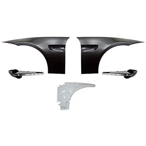 Side Fenders Compatible With 2006-2011 BMW 3 Series, 4Dr M3 Style Metal Fenders Side Vent LED Signal Lamp by IKON MOTORSPORTS, 2007 2008 2009 2010 Side Fenders Compatible With 2006-2011 BMW 3 Series, 4Dr M3 Style Metal Fenders Side Vent LED Signal Lamp by IKON MOTORSPORTS, 2007 2008 2009 2010