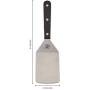 Sabatier Triple Rivet Stainless Steel Wide Turner, 9.65-Inch, Black