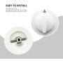 Unbreakable WE1M652 Dryer Timer Knob with Reinforced Metal Sleeve Protection by Sikawai Fits for GE Hotpoint Dryer - Replaces AP3995164 PS1482196 1264289 AH1482196