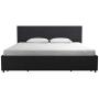Novogratz Kelly Upholstered Storage Platform Bed - King (Dark Gray Linen)