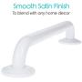Vive Metal Grab Bar (12 Inch) - Balance Handrail Shower Assist - Bathroom, Bathtub Mounted Safety Hand Support Rail - Stainless Steel Wall Mount for Handicap, Bath Handle, Elderly, Disabled, Injury
