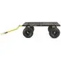 Gorilla Carts GOR1400-COM Heavy-Duty Steel Utility Cart with Removable Sides and 15'' Tires, 1400-lbs. Capacity, Black