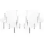 MyGift 6-Piece Set Round Clear Acrylic Server Dessert & Bakery Display Riser Stands MyGift 6-Piece Set Round Clear Acrylic Server Dessert & Bakery Display Riser Stands
