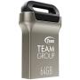 TEAMGROUP C162 64GB USB 3.2 Gen 1 (USB 3.1/3.0) Mini Fits Metal USB Flash Drive, Read up to 90MB/s, External Storage Thumb Drive Memory Stick TC162364GB01