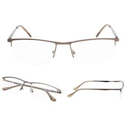 READING GLASSES 3 pack Half-Rim Metal Readers