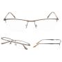 READING GLASSES 3 pack Half-Rim Metal Readers