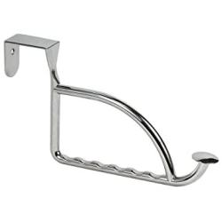 Spectrum Diversified Hanger Holder & Hook, Extender Over-the-Door Closet, Bedroom & Laundry Room, Hanging Clothes Drying Rack, Chrome