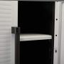 Keter Storage Cabinet with Doors and Shelves - Perfect for Garage and Basement Organization, Grey