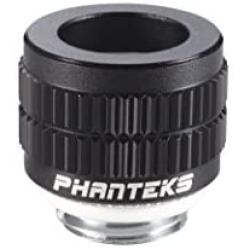 Phanteks - G 1/4'' Hard Tubing Compression Fitting for 12mm OD Viton O-Rings Aluminum Ring Cap black Cooling PH-HTC1210_BK